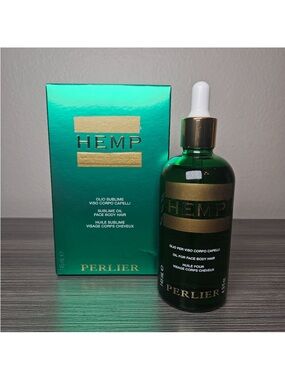 Perlier Hemp Organic Full Spectrum Oil Face Body Hair New Sealed Made in Italy